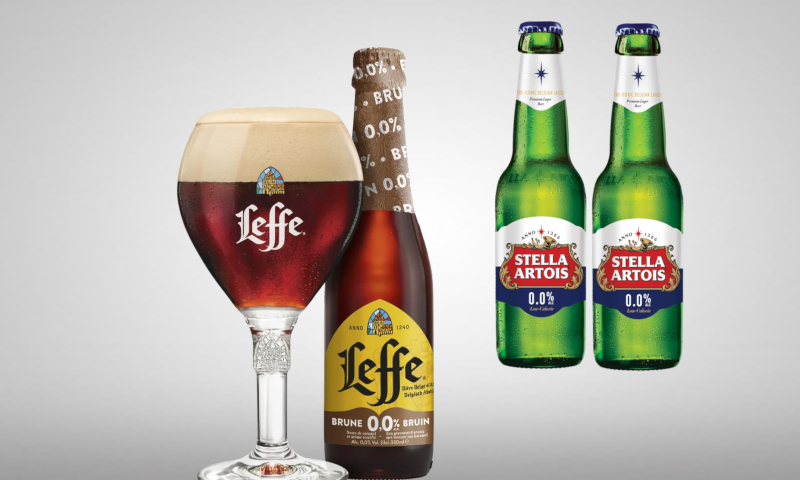 AB InBev lanceert alcoholvrij Leffe Bruin en Stella Artois